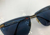 SIMONETTA RAVIZZA by ANNABELLA Sunglasses, Golden & Matt black frame, Deadstock Vintage 90s